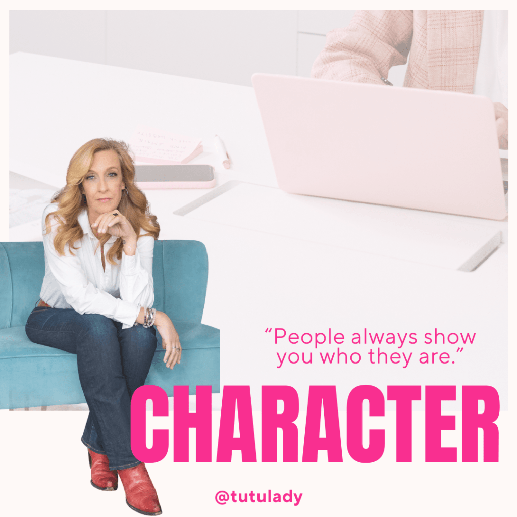 People always show you who they are.